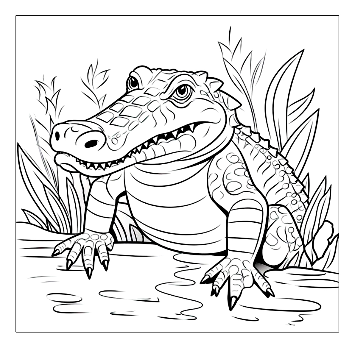 Ausmalbilder Alligator